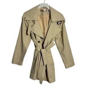 Esqualo Midi Trench Coat Women 4 Cream Beige Capsule Wardrobe Minimal Modest